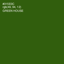 #315E0C - Green House Color Image